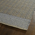 Kaleen Colinas Collection Slate LtBlue Throw Rug 21" x 34"