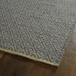 Kaleen Colinas Collection Slate Khaki Throw Rug 21" x 34"