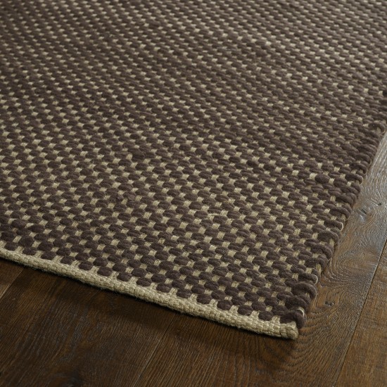 Kaleen Colinas Collection Dark Chocolate Throw Rug 21" x 34"