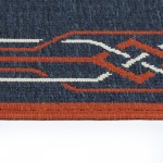 Kaleen Amalie Collection Navy Tangerine Area Rug 3'6" x 5'6"