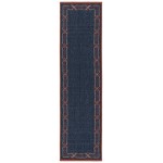 Kaleen Amalie Collection Navy Tangerine Area Rug 3'6" x 5'6"