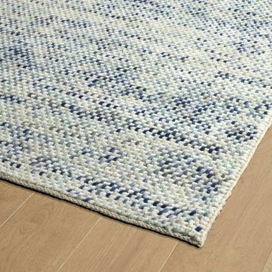 Kaleen Cord Collection Light Blue Throw Rug 2' x 3'