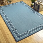 Kaleen Amalie Collection AML08-79 Light Blue Throw Rug 1'9" x 3'