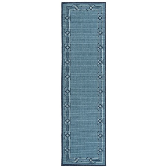 Kaleen Amalie Collection AML08-79 Light Blue Throw Rug 1'9" x 3'