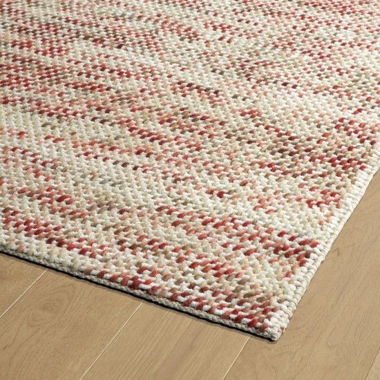 Kaleen Cord Collection Light Rose Area Rug 3'6" x 5'6"