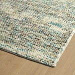 Kaleen Cord Collection Light Turquoise Throw Rug 2' x 3'