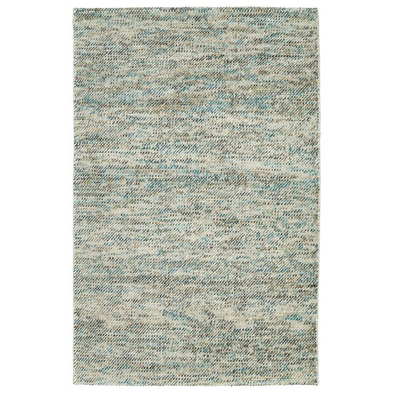 Kaleen Cord Collection Light Turquoise Area Rug 3'6" x 5'6"