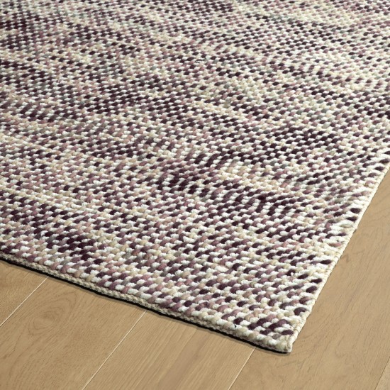 Kaleen Cord Collection Light Purple Area Rug 3'6" x 5'6"