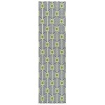 Kaleen Amalie Collection Navy LimeGreen Runner 2'2" x 8'