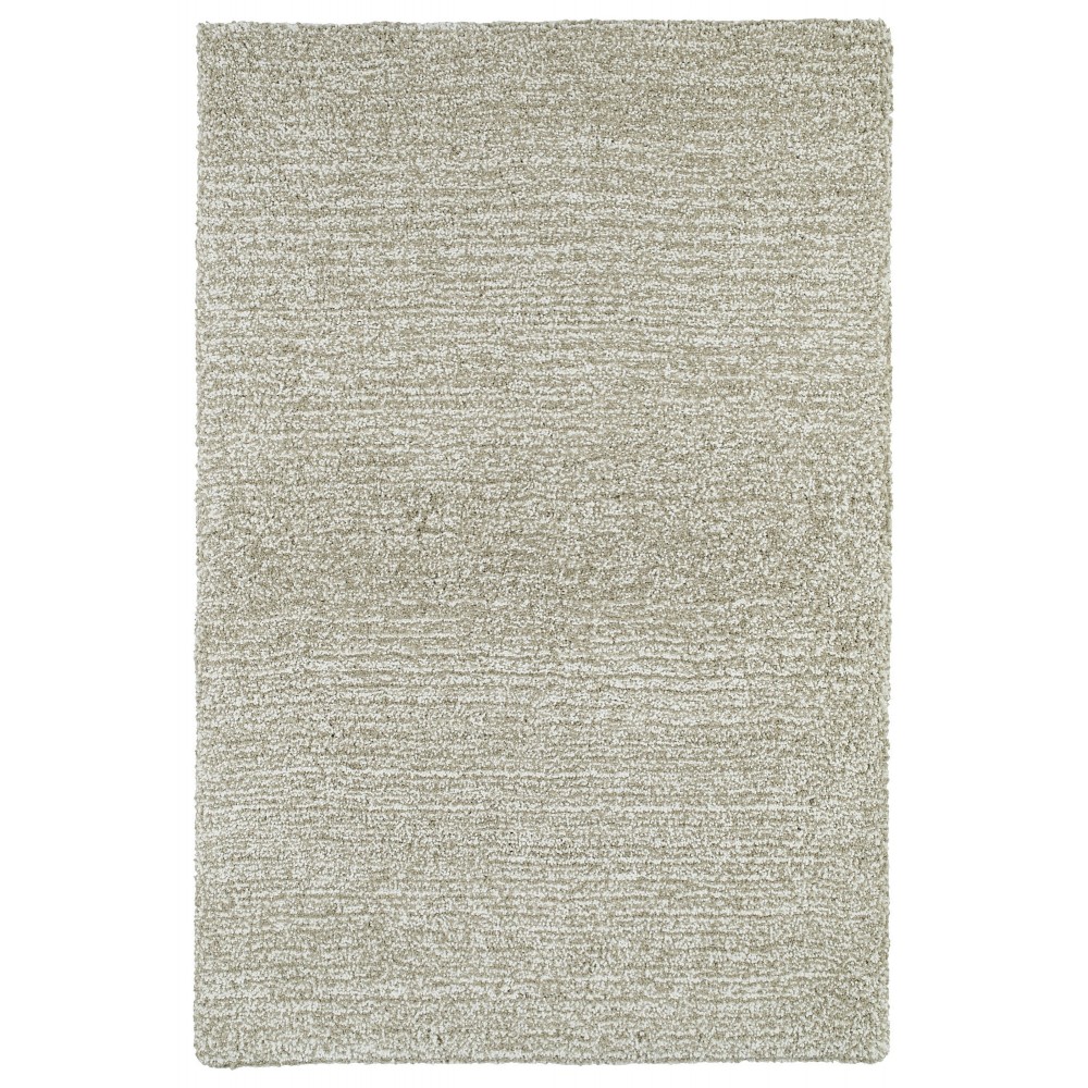 Kaleen Cotton Bloom Collection Light Beige Area Rug 3'6" x 5'6"