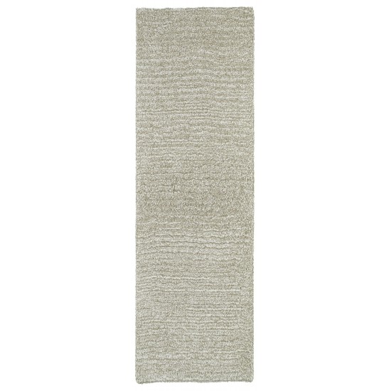 Kaleen Cotton Bloom Collection Light Beige Area Rug 3'6" x 5'6"