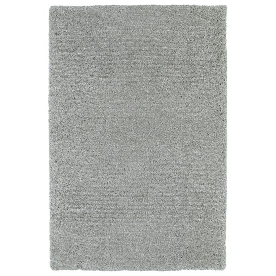 Kaleen Cotton Bloom Collection Light Grey Throw Rug 2' x 3'