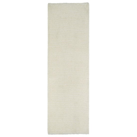 Kaleen Cotton Bloom Collection White Runner 2'3" x 8'