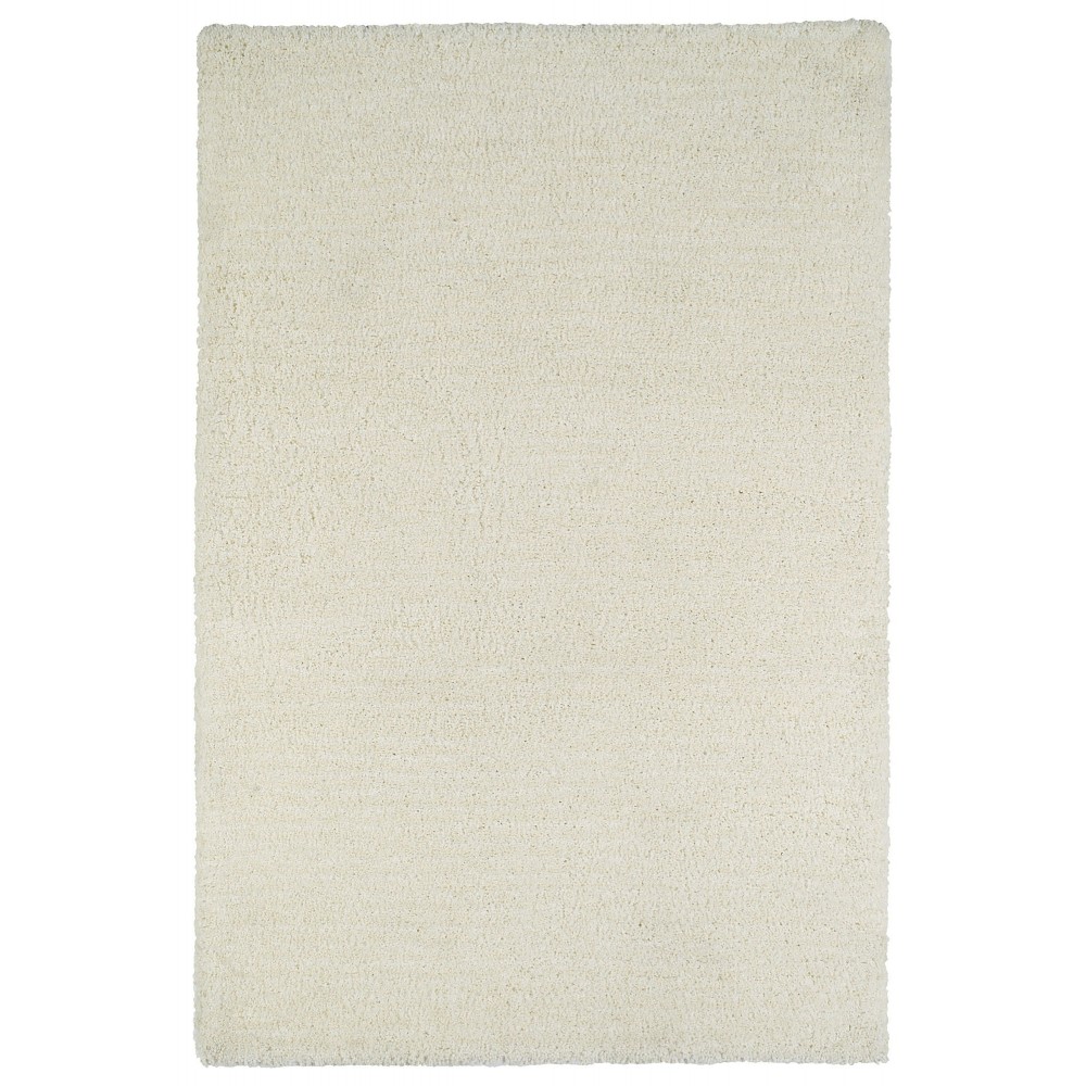 Kaleen Cotton Bloom Collection White Area Rug 3'6" x 5'6"