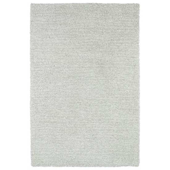 Kaleen Cotton Bloom Collection Light Silver Throw Rug 2' x 3'