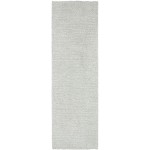 Kaleen Cotton Bloom Collection Light Silver Throw Rug 2' x 3'