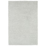 Kaleen Cotton Bloom Collection Light Silver Area Rug 3'6" x 5'6"