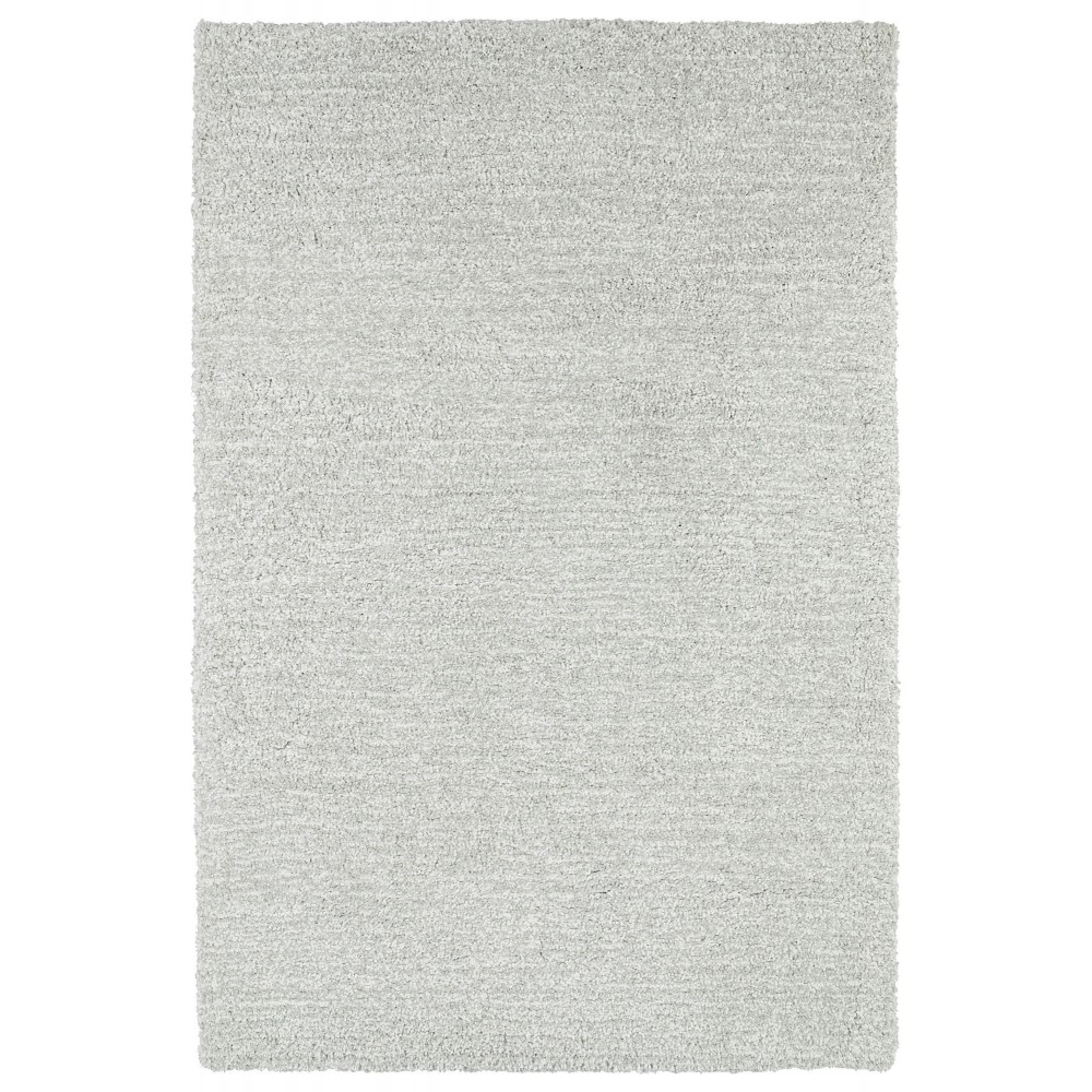 Kaleen Cotton Bloom Collection Light Silver Area Rug 3'6" x 5'6"