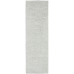 Kaleen Cotton Bloom Collection Light Silver Area Rug 3'6" x 5'6"