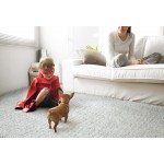 Kaleen Cotton Bloom Collection Light Silver Area Rug 8' x 10'