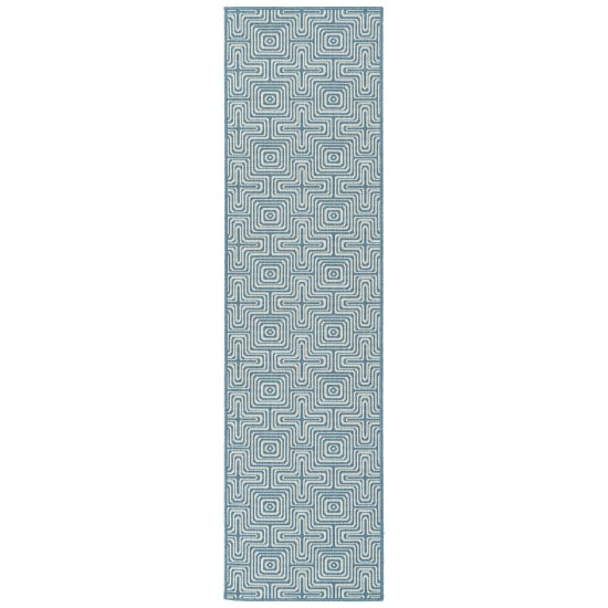 Kaleen Amalie Collection AML10-79 Light Blue Throw Rug 1'9" x 3'