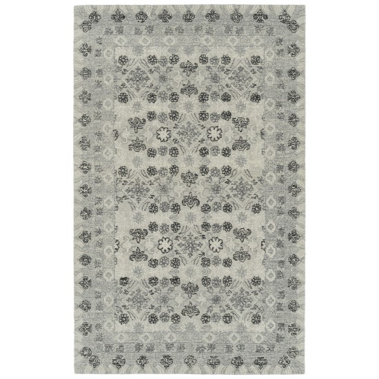 Kaleen Courvert Collection Light Grey Runner 2' x 8'