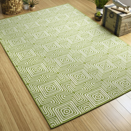Kaleen Amalie Collection AML10-96 Lime Green Runner 2'2" x 8'