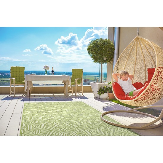 Kaleen Amalie Collection AML10-96 Lime Green Runner 2'2" x 8'