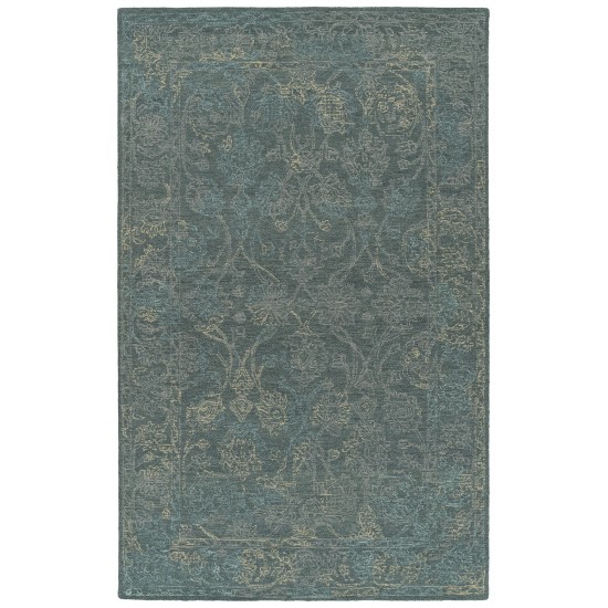 Kaleen Courvert Collection Dark Pewter Green Runner 2' x 8'