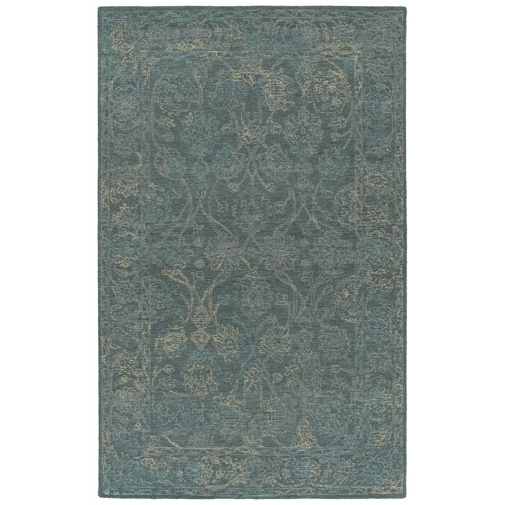 Kaleen Courvert Collection Dark Pewter Green Runner 2' x 8'