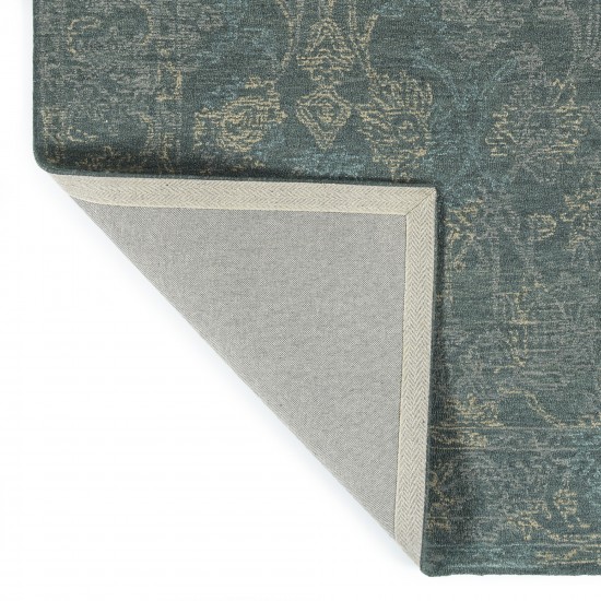 Kaleen Courvert Collection Dark Pewter Green Runner 2' x 8'