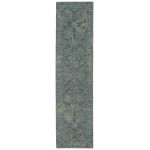 Kaleen Courvert Collection Dark Pewter Green Runner 2' x 8'