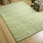 Kaleen Amalie Collection AML10-96 Lime Green Area Rug 3'6" x 5'6"