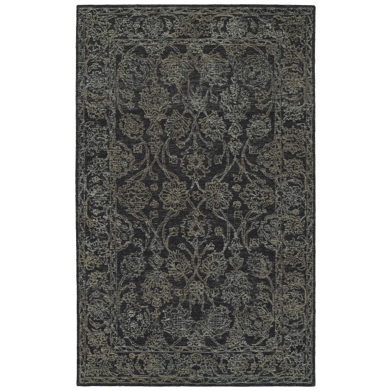 Kaleen Courvert Collection Dark Charcoal Runner 2' x 8'