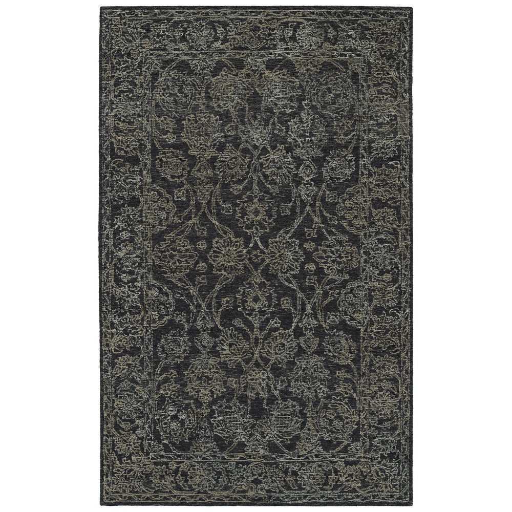 Kaleen Courvert Collection Dark Charcoal Runner 2' x 8'