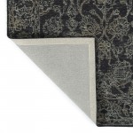 Kaleen Courvert Collection Dark Charcoal Throw Rug 3' x 5'