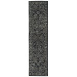 Kaleen Courvert Collection Dark Charcoal Throw Rug 3' x 5'