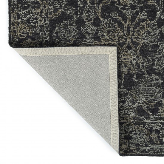 Kaleen Courvert Collection Dark Charcoal Area Rug 5' x 7'6"