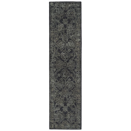 Kaleen Courvert Collection Dark Charcoal Area Rug 9' x 13'