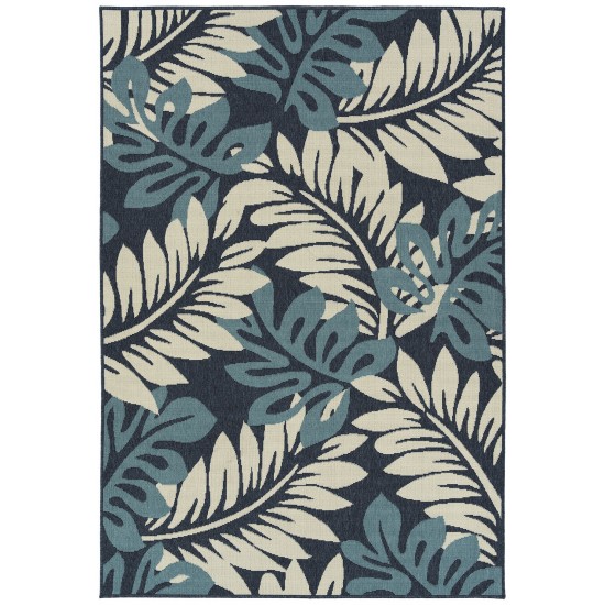 Kaleen Amalie Collection Dark Blue Throw Rug 1'9" x 3'