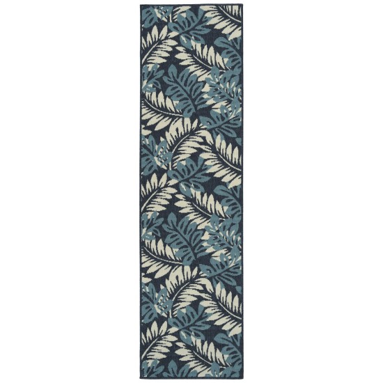 Kaleen Amalie Collection Dark Blue Runner 2'2" x 8'