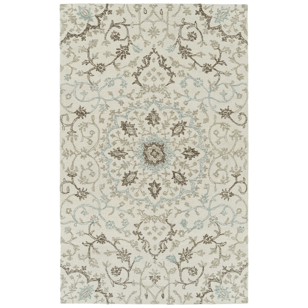 Kaleen Courvert Collection Ivory Brown Area Rug 9' x 13' Kaleen Courvert Collection Ivory Brown Area Rug 9' x 13'