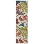 Kaleen Amalie Collection Ivory Blue Area Rug 3'6" x 5'6"