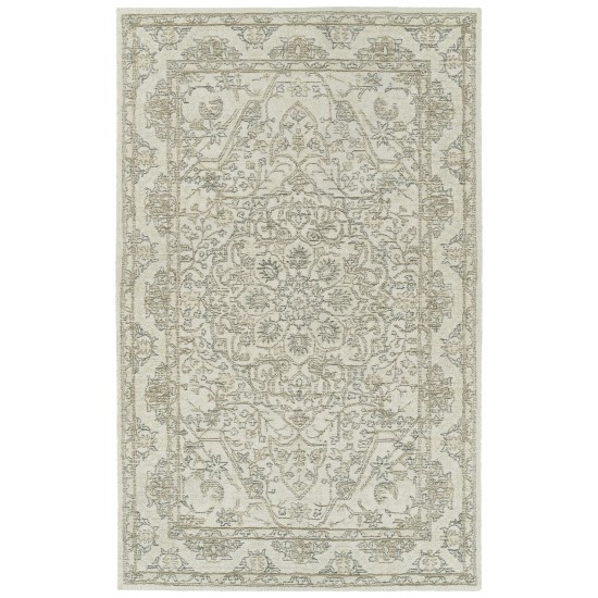 Kaleen Courvert Collection Ivory Sand Area Rug 5' x 7'6"