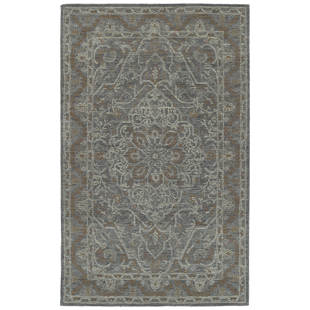 Kaleen Courvert Collection Dark Graphite Area Rug 5' x 7'6"