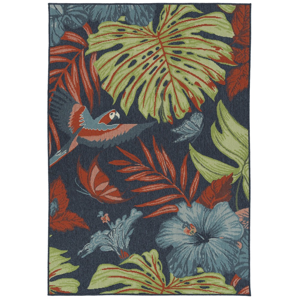 Kaleen Amalie Collection AML13-22 Navy Area Rug 7'2" x 10'5"