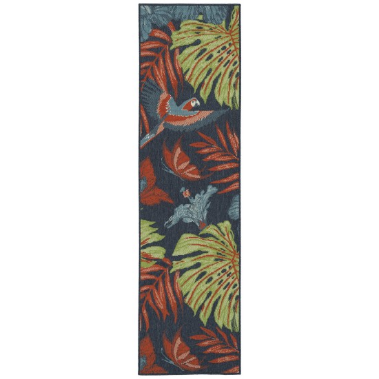 Kaleen Amalie Collection AML13-22 Navy Area Rug 7'2" x 10'5"