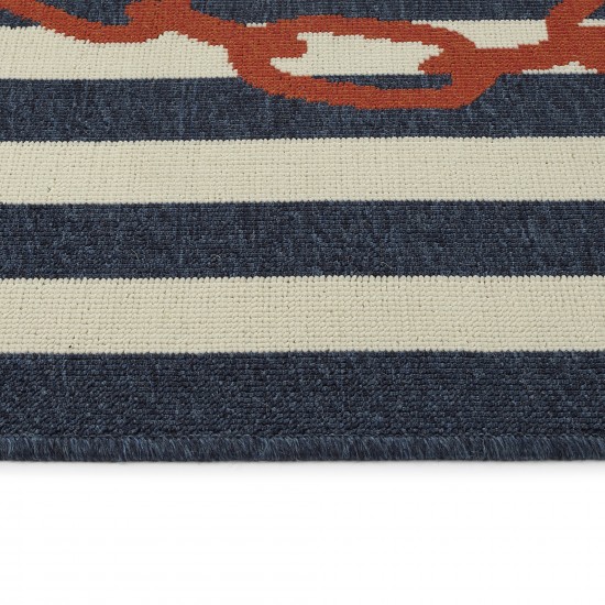 Kaleen Amalie Collection AML14-22 Navy Throw Rug 1'9" x 3'