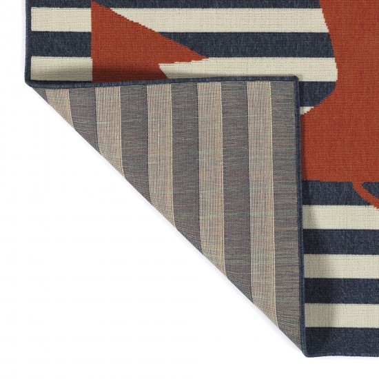 Kaleen Amalie Collection AML14-22 Navy Throw Rug 1'9" x 3'