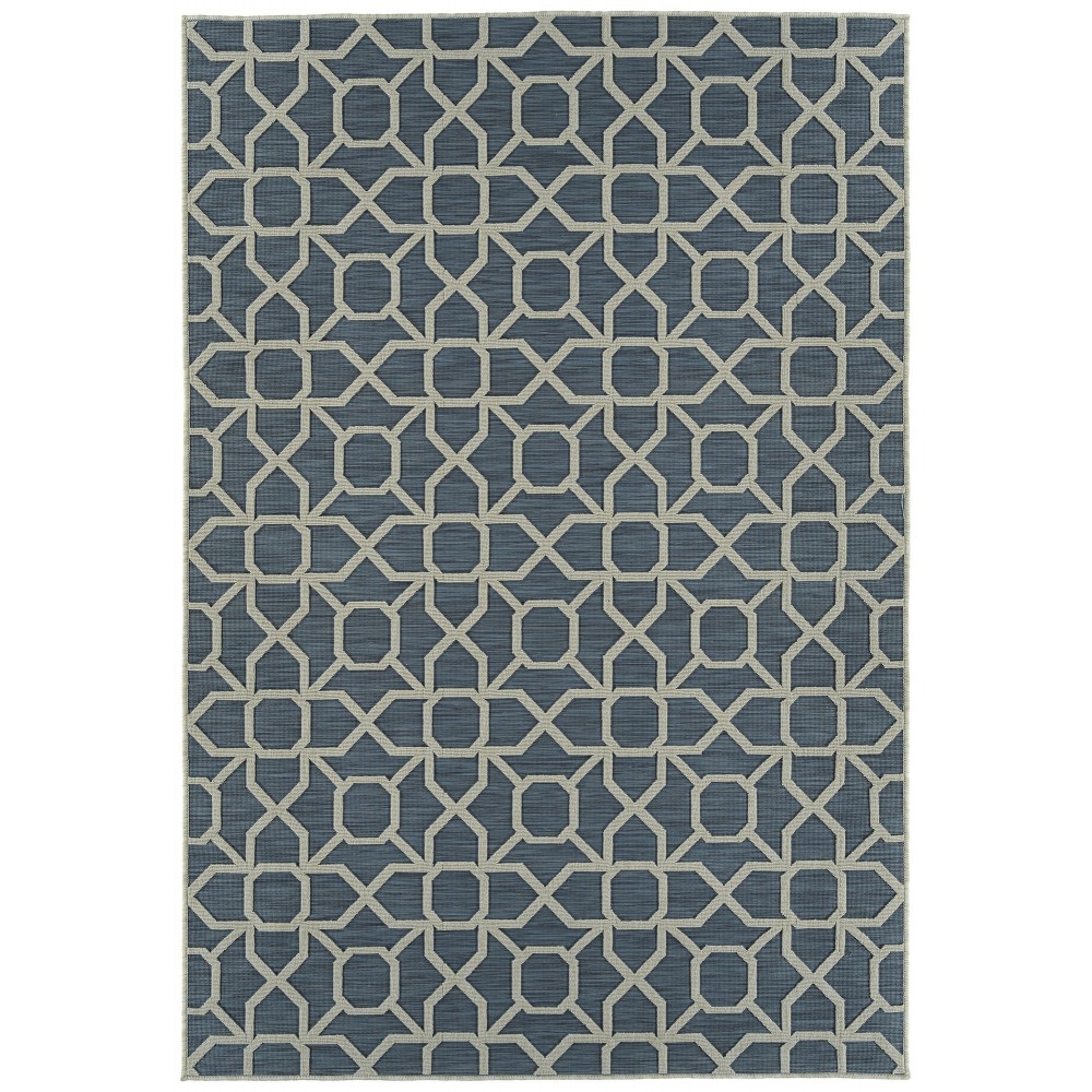 Kaleen Cove Collection COV01-17 Blue Area Rug 5'3" x 7'6"